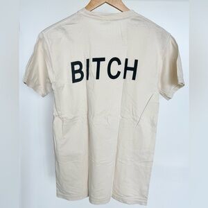 Light Beige “B*TCH” T-Shirt